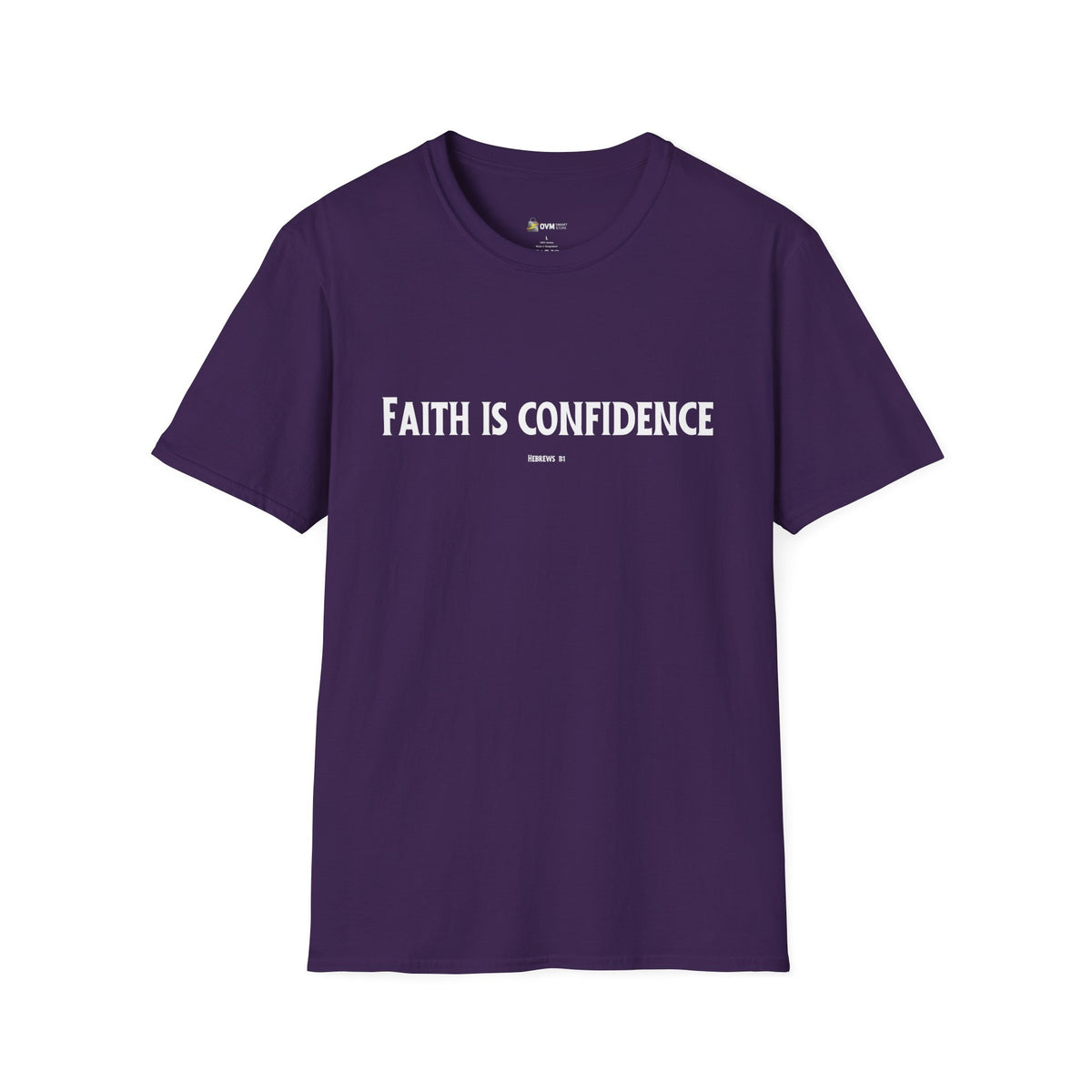 Faith is Confidence Christian T-Shirt – Faith-Inspired Holiday Apparel | Unisex Softstyle T-Shirt